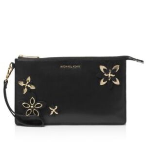 Michael Kors Daniela Large Leather Wristlet Wallet